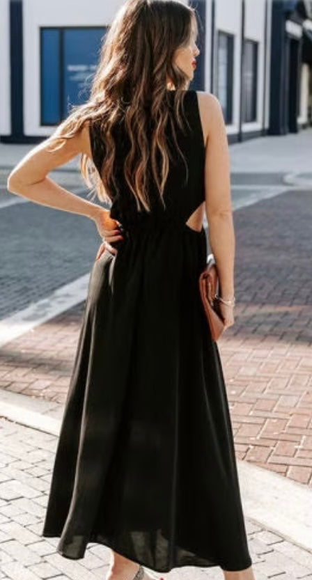 Black Cut-Out Maxi *final sale*