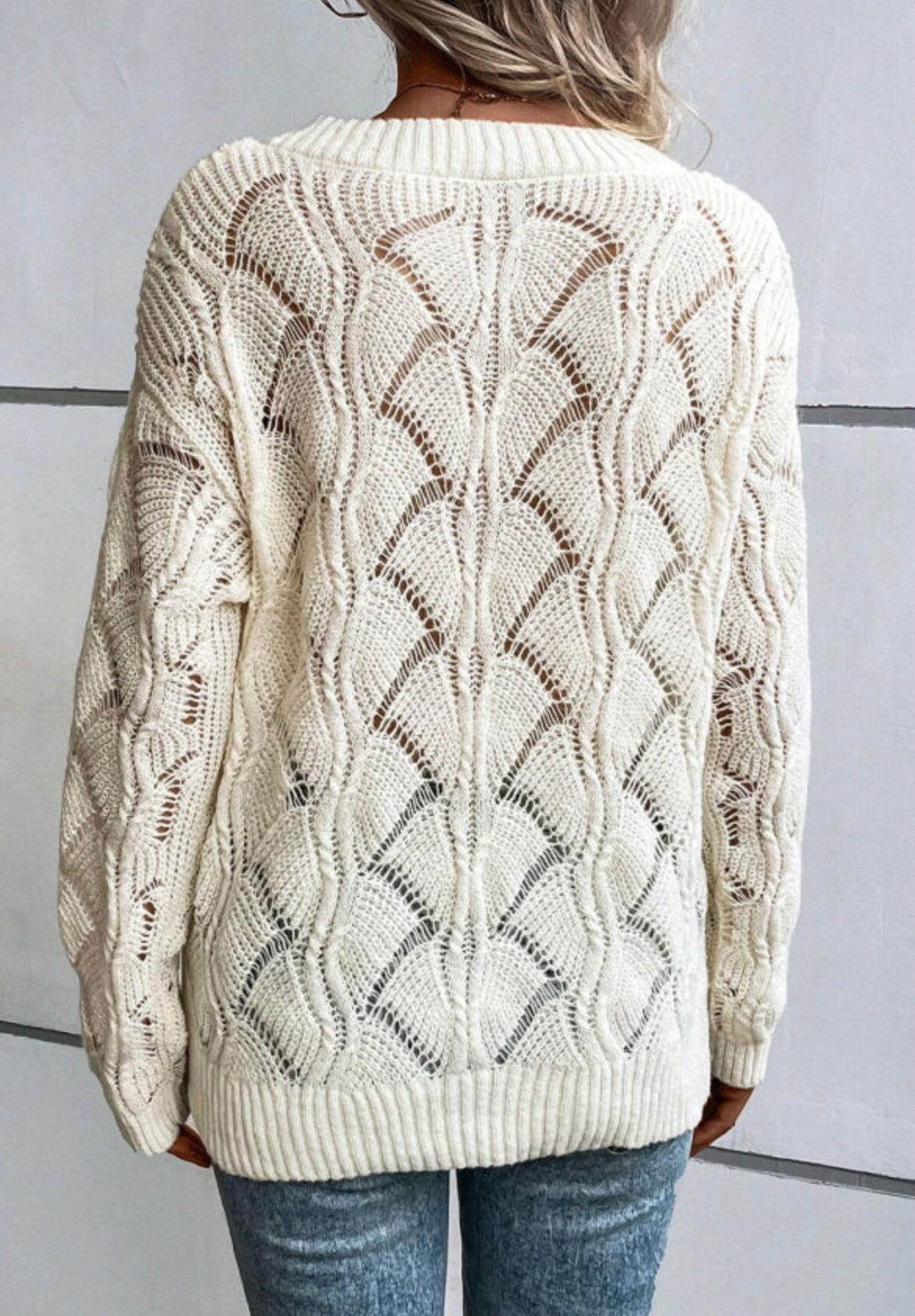 White Breeze Knit Sweater PREORDER