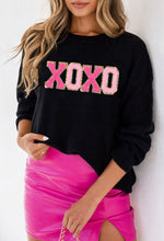 XO Varsity Knit Pullover *Ready to Ship*