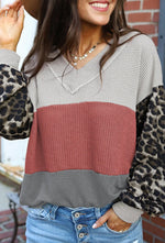 Leopard Colorblock Thermal *final sale*