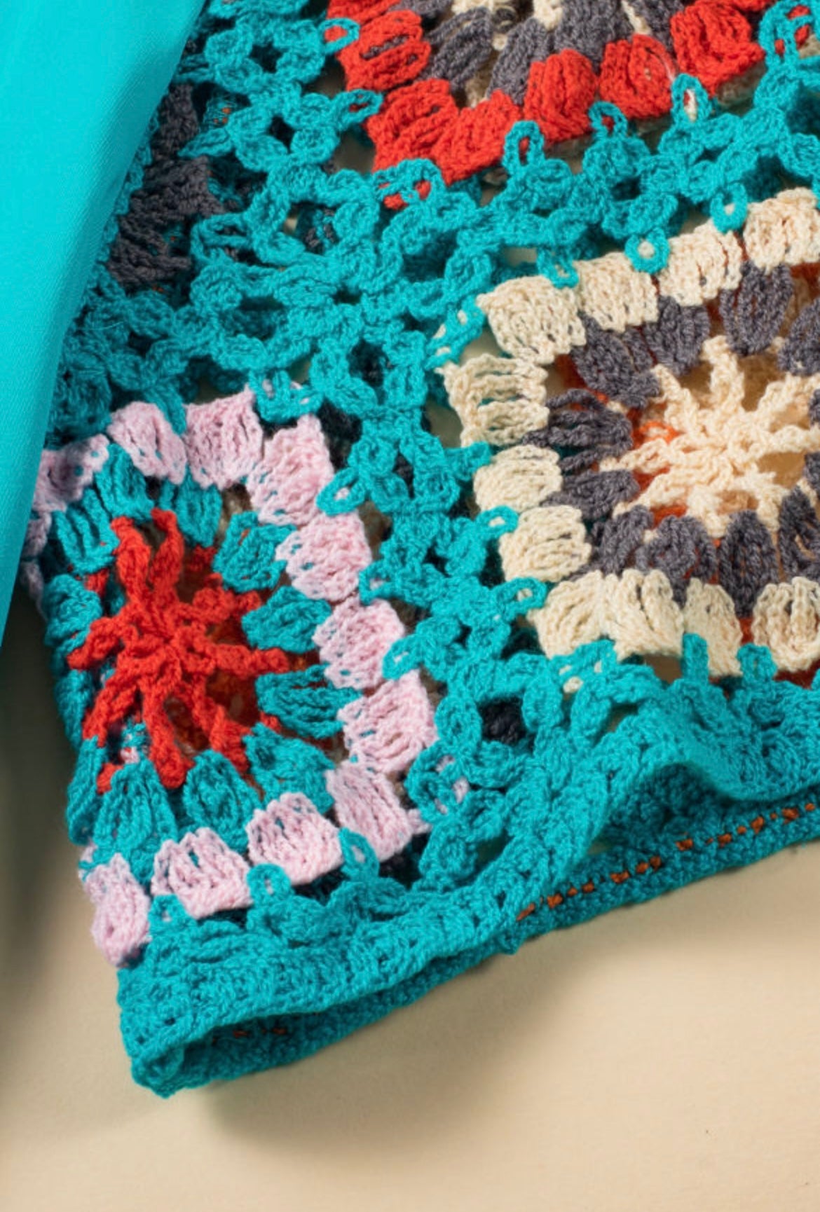Turquoise Patchwork Top PREORDER