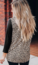 Dark Leopard Cross Top