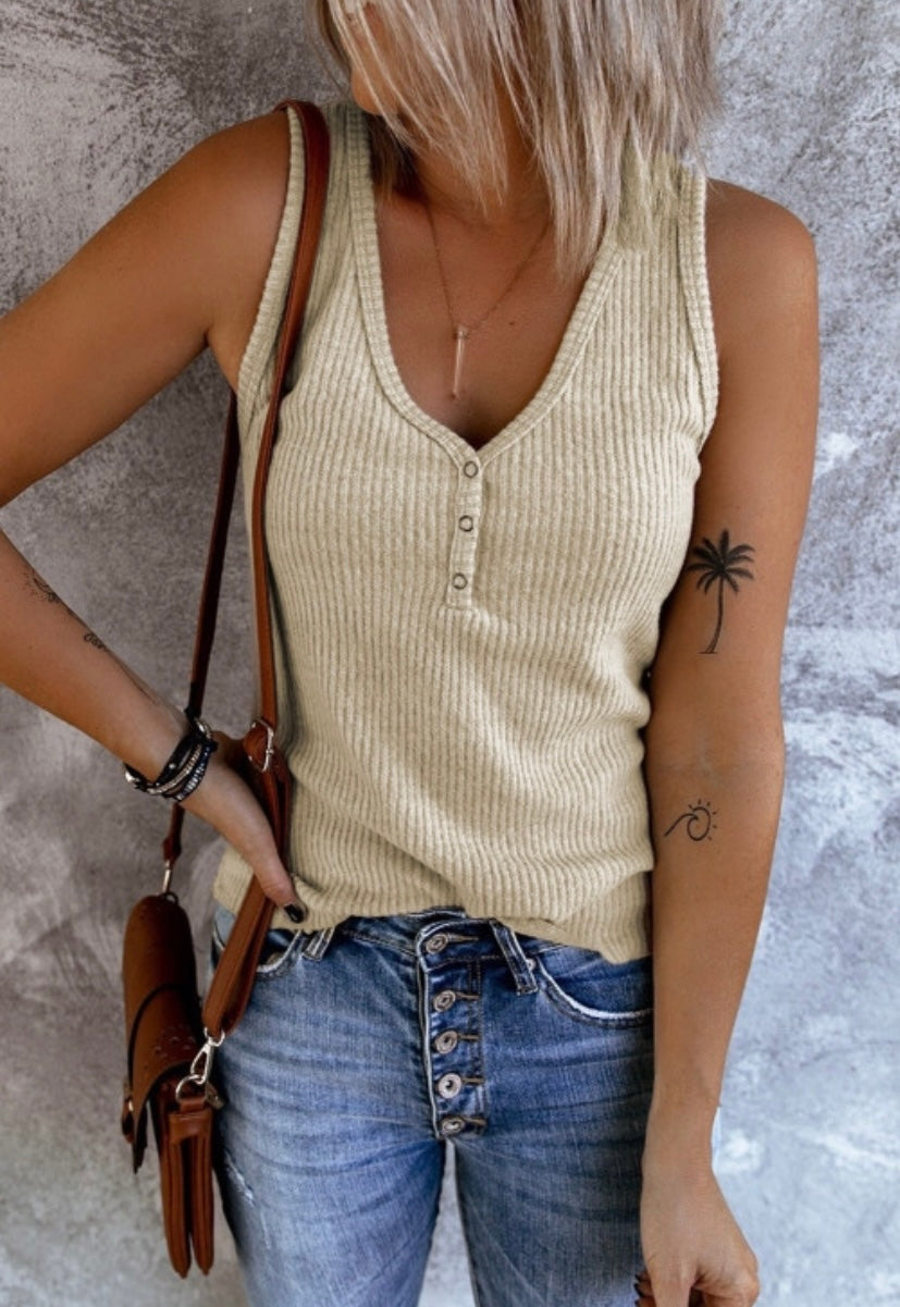 Everyday Khaki Tank *final sale*