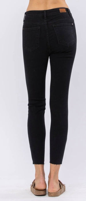 JB Black Leopard  Jeans