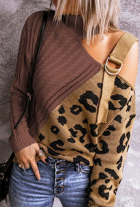 Brown Buckle Sweater *final sale*