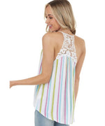 Siesta Key Crochet Back Tank *final sale*