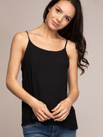 Black Ruffle Back Blouse